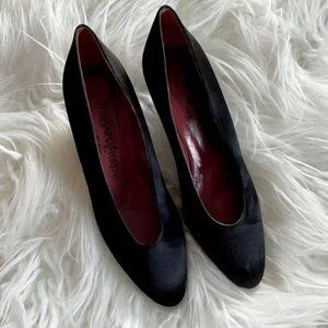 Vintage Yves Saint Laurent Satin Heels***